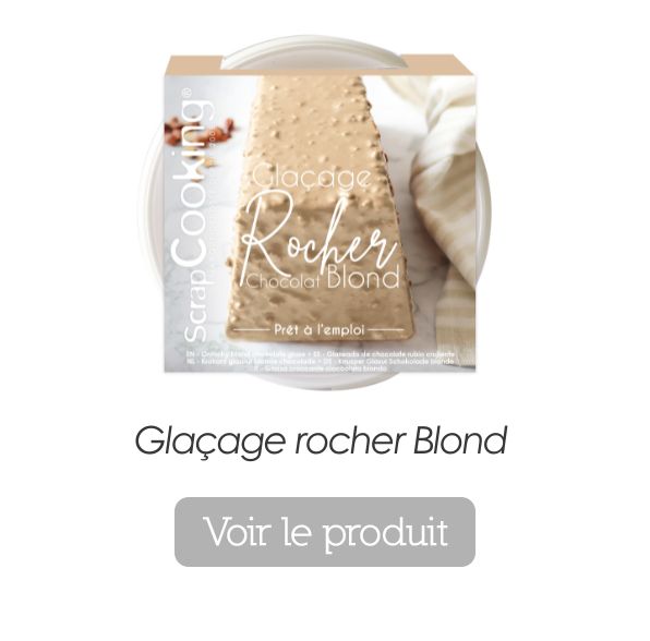 Glaçage rocher chocolat blond - ScrapCooking